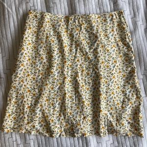 NEW Hollister yellow floral skirt!